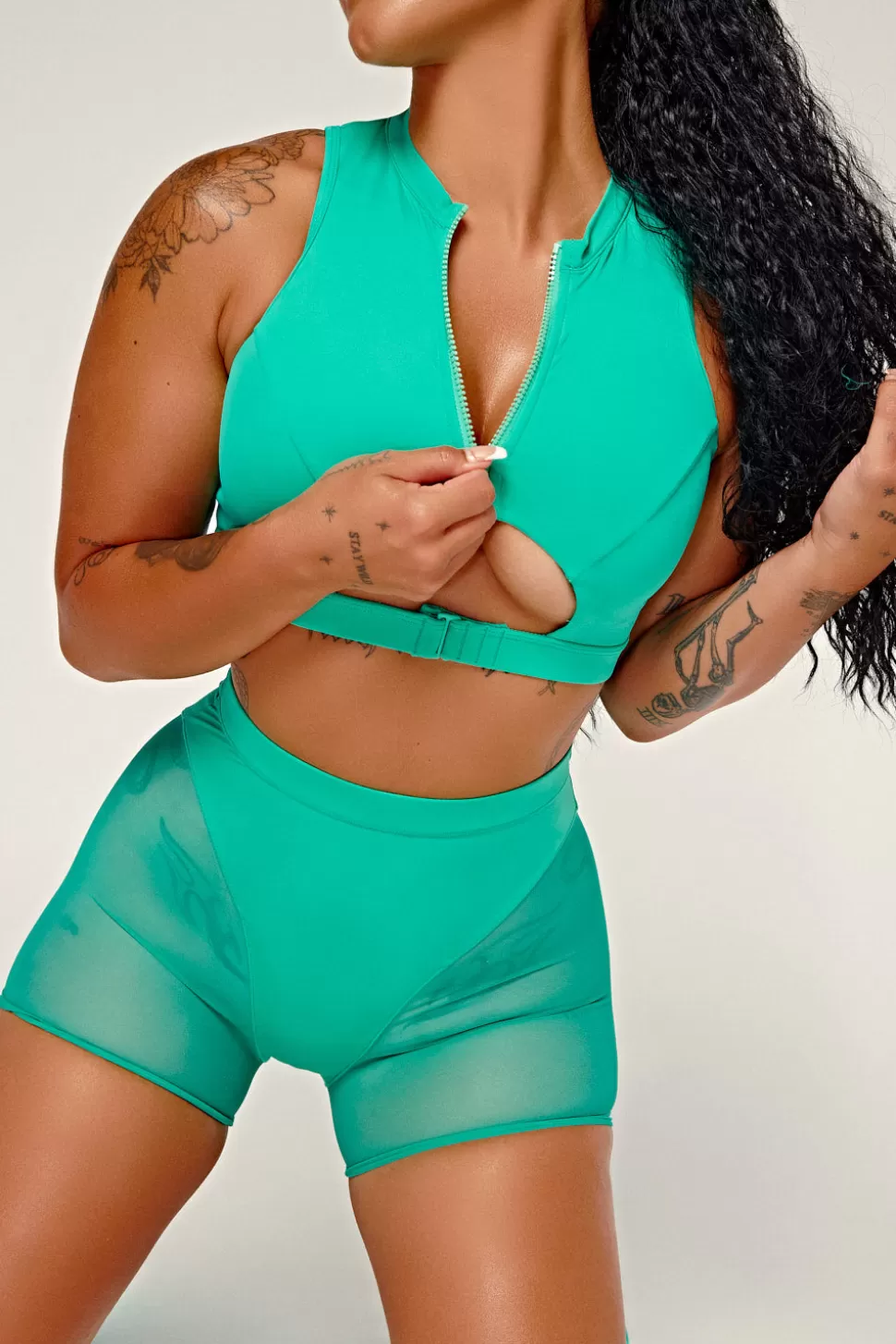 Women CXIX Tees & Tops*Dollhaus Sports Bra - Aqua