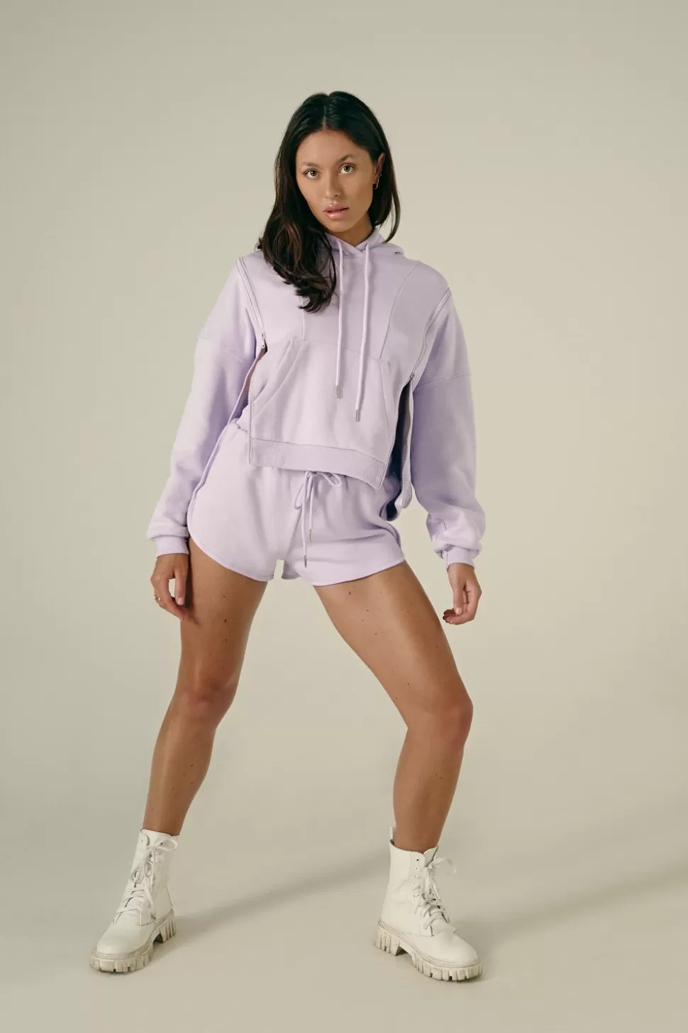 Women CXIX Joggers & Jumpers*Droptop Zip Hoodie - Lilac