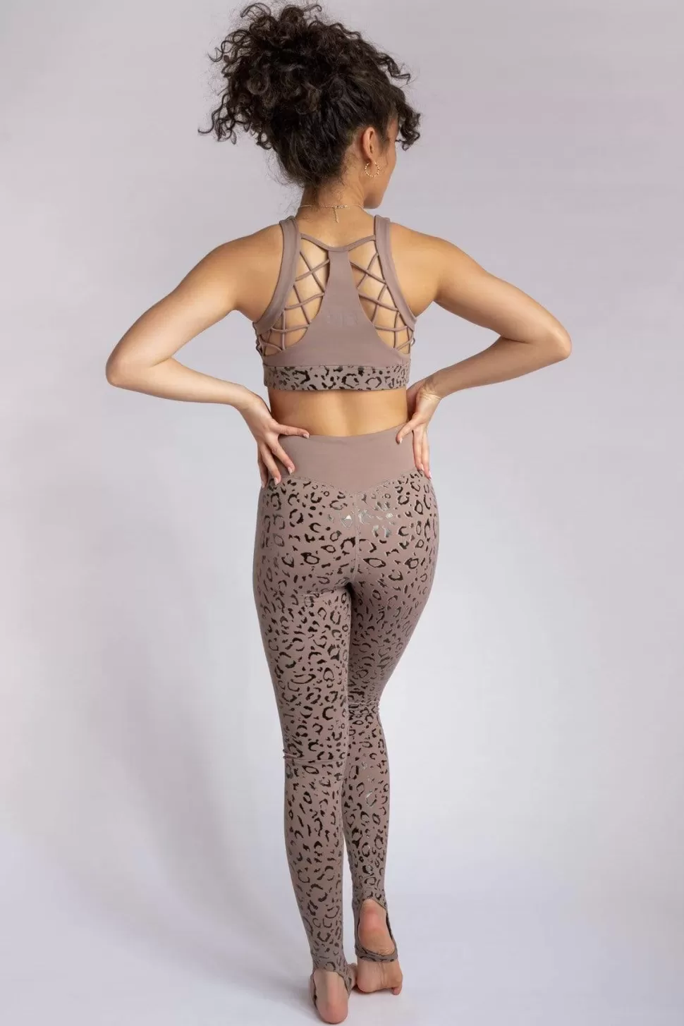 Women CXIX Leggings & Bikers*Gecko Grip™ Leggings: Dusky Leopard