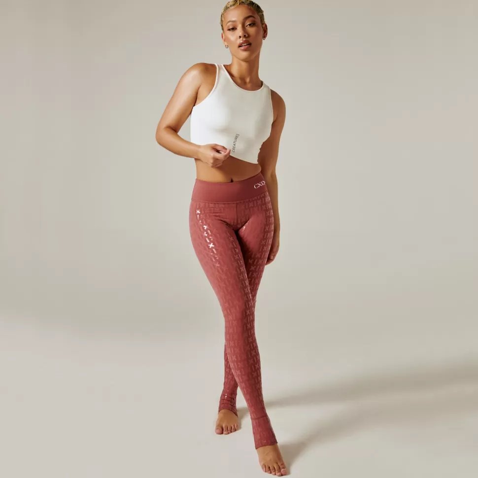 Women CXIX Leggings & Bikers*Gecko Grip™ Leggings: Mauve