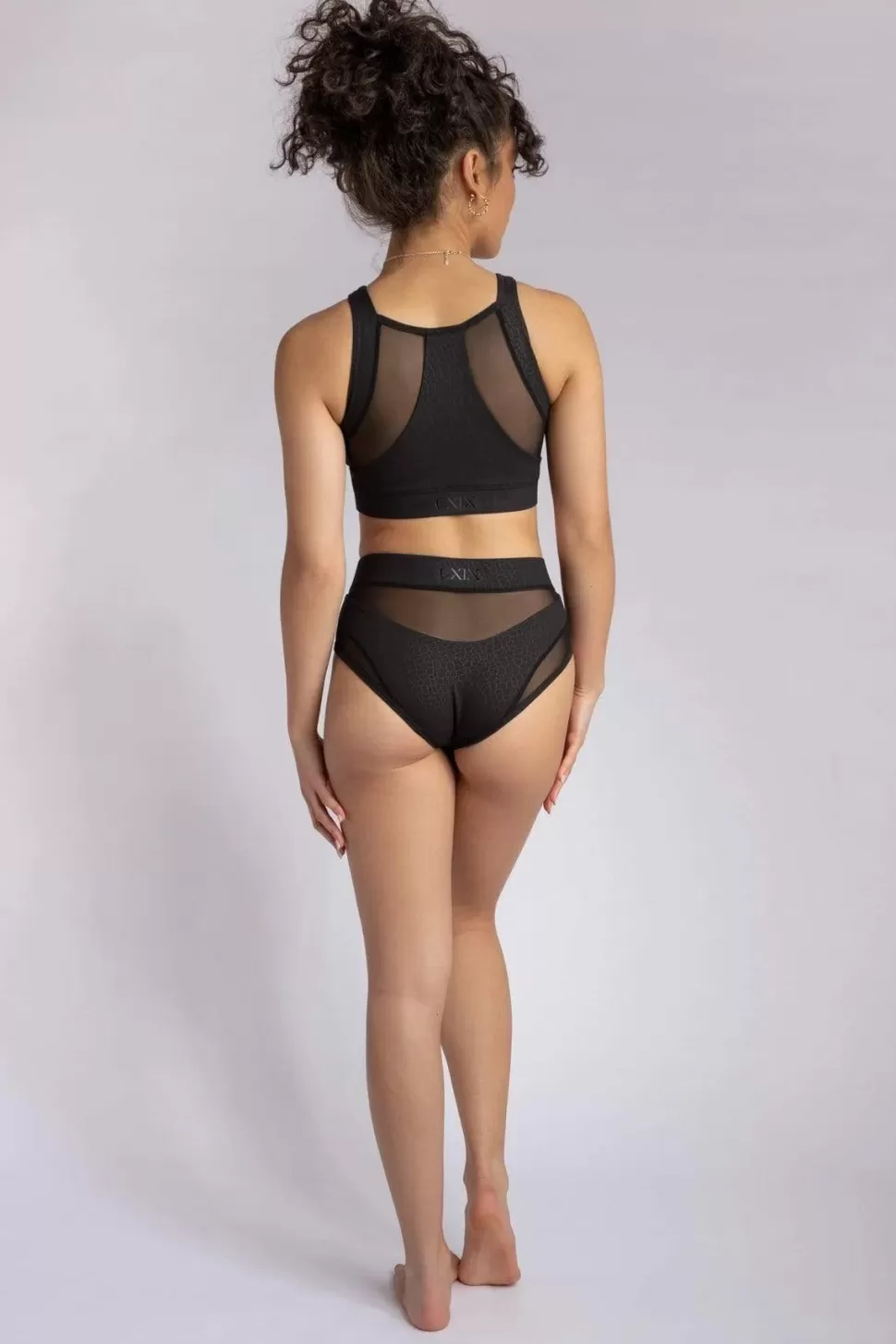 Women CXIX High Waisted Bottoms*High Waisted Bottoms - Black Croc