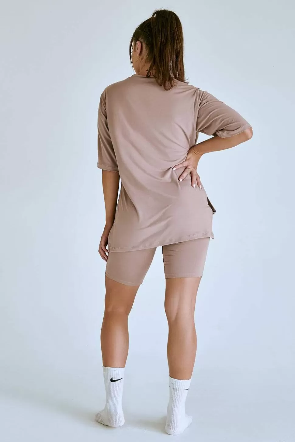 Women CXIX Tees & Tops*Luxlounge Oversized T-Shirt - Taupe