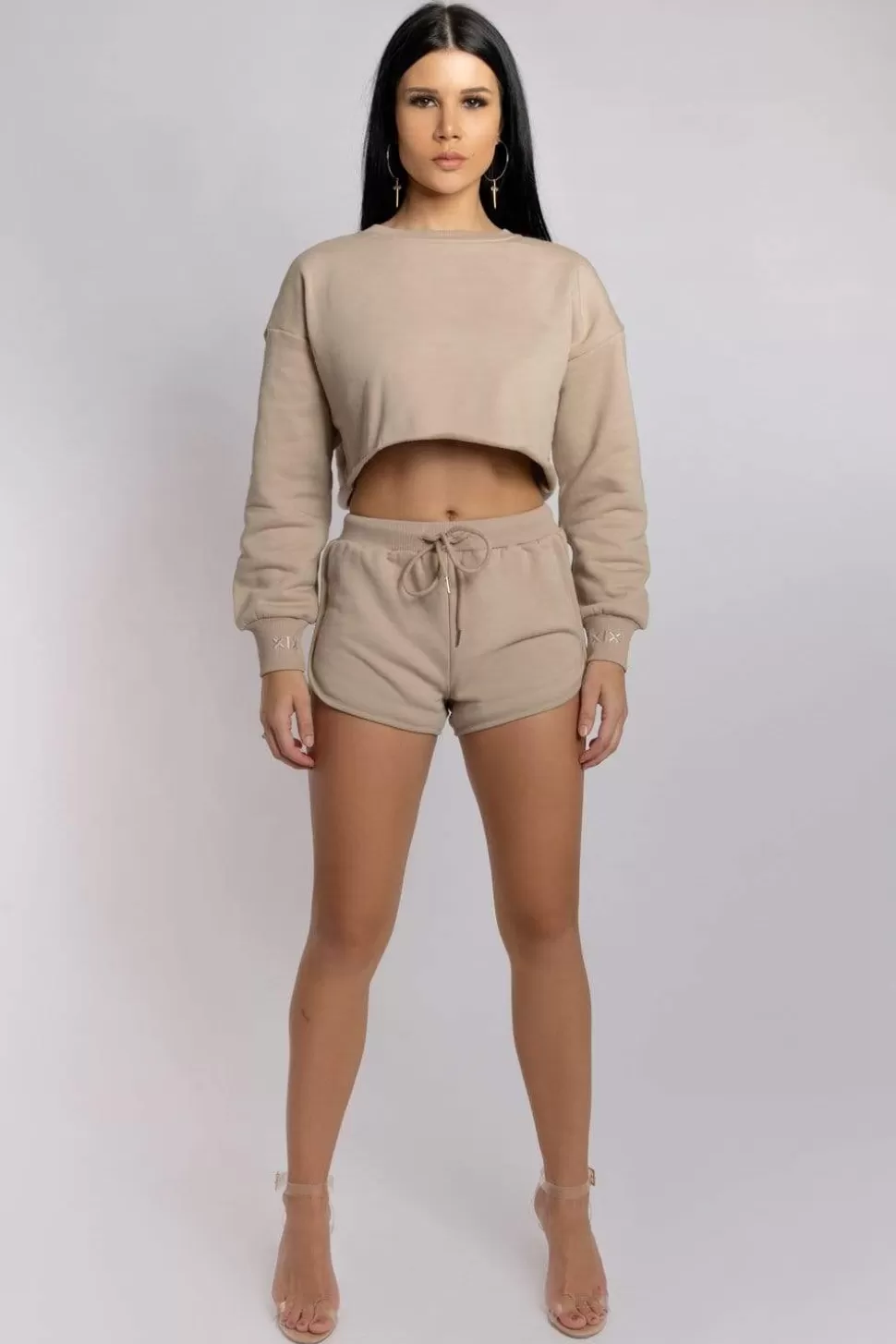 Women CXIX Joggers & Jumpers*Oversized Cropped Jumper - Fawn