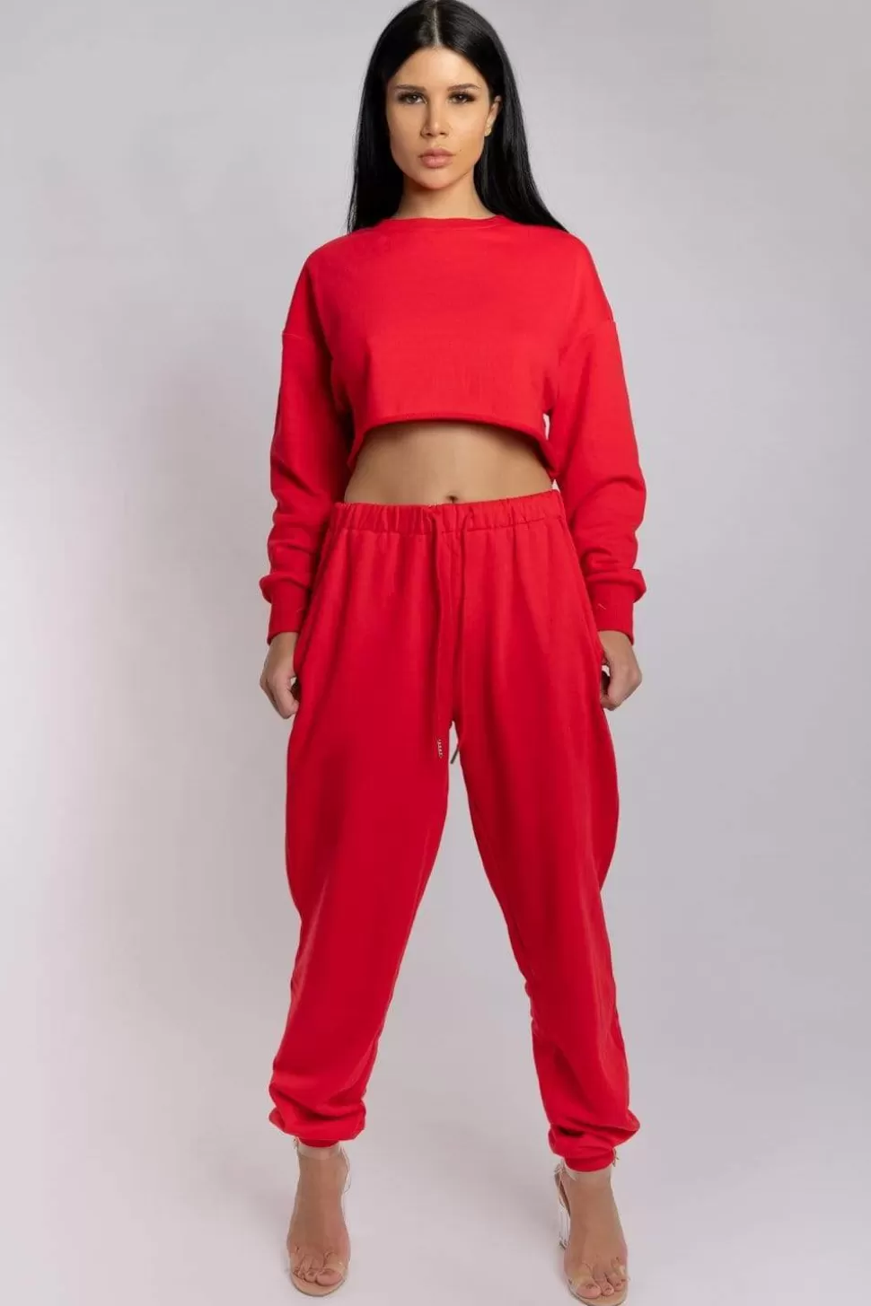 Women CXIX Joggers & Jumpers*Oversized Cropped Jumper - Jalapeno