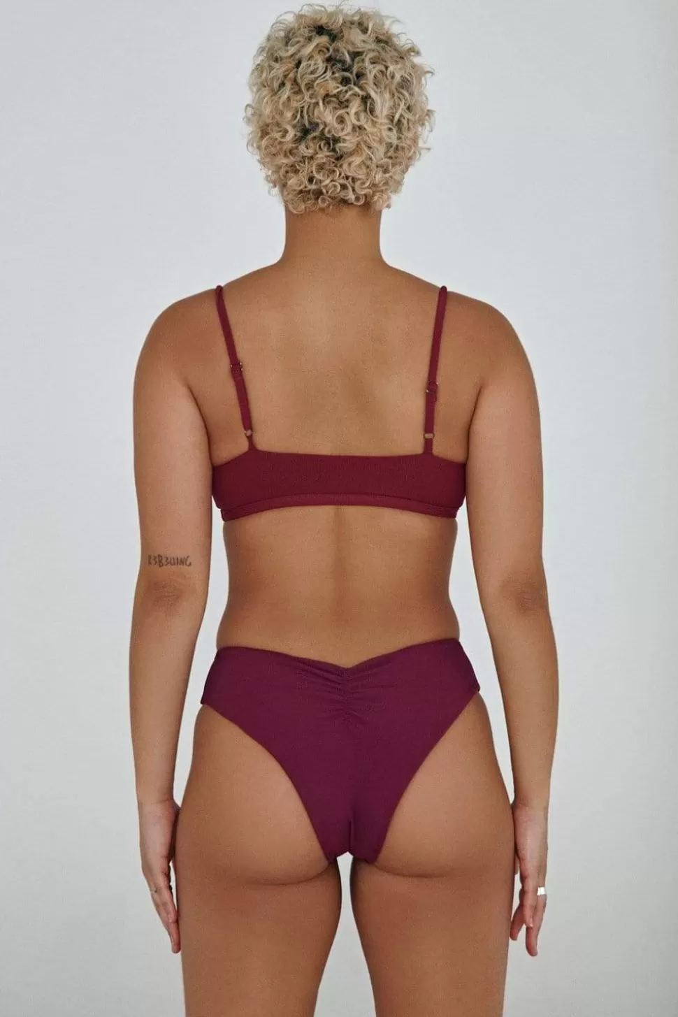 Women CXIX Cheeky Bottoms*The Hills Bottoms - Ribbed Plum